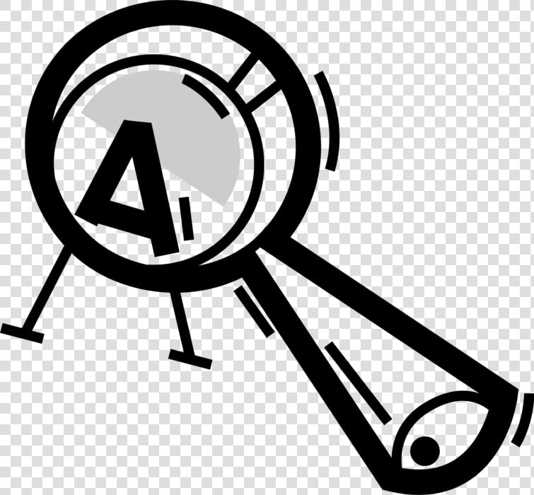 Vector Illustration Of Magnification Through Convex  HD Png DownloadTransparent PNG