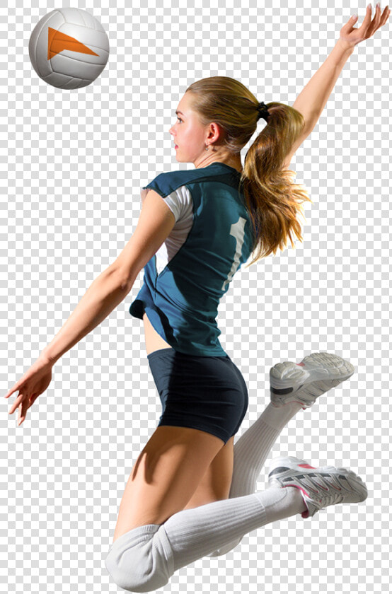 Volleyball Player In The Middle Of A Spike   Volleyball Player  HD Png DownloadTransparent PNG