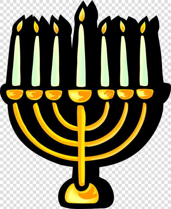 Vector Illustration Of Jewish Chanukah Hanukkah Menorah   Jewish Faith  HD Png DownloadTransparent PNG