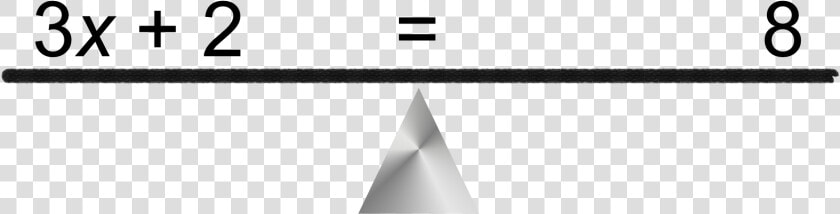 Linear Equation Seesaw   Triangle  HD Png DownloadTransparent PNG