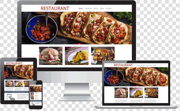 Restaurant Web Design Responsive Web Design   Restaurant Web Design Png  Transparent PngTransparent PNG