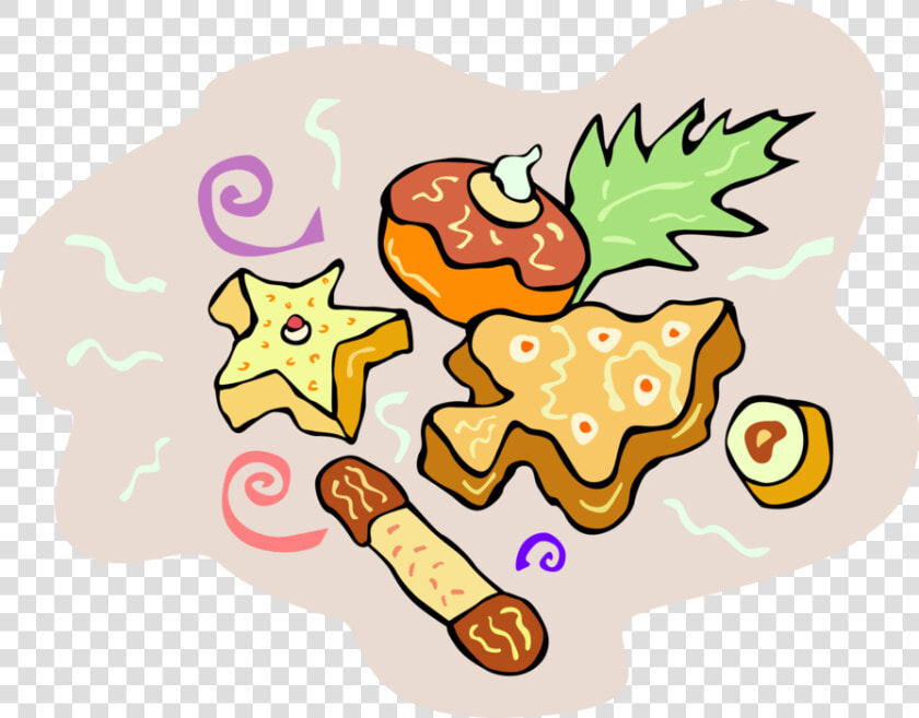 Vector Illustration Of Holiday Season Christmas Baking   Christmas Cookies  HD Png DownloadTransparent PNG