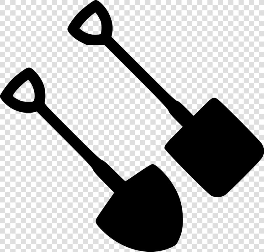 Spade And Shovel   Garden Maintenance Symbol Circle  HD Png DownloadTransparent PNG