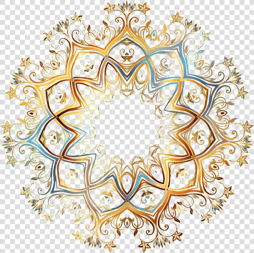 Ornament Clipart Circle   Arabic Ornament Gold Png  Transparent PngTransparent PNG