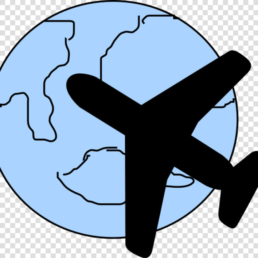 Airplane Clipart Free Camping Clipart   Airplane And Map Clipart  HD Png DownloadTransparent PNG