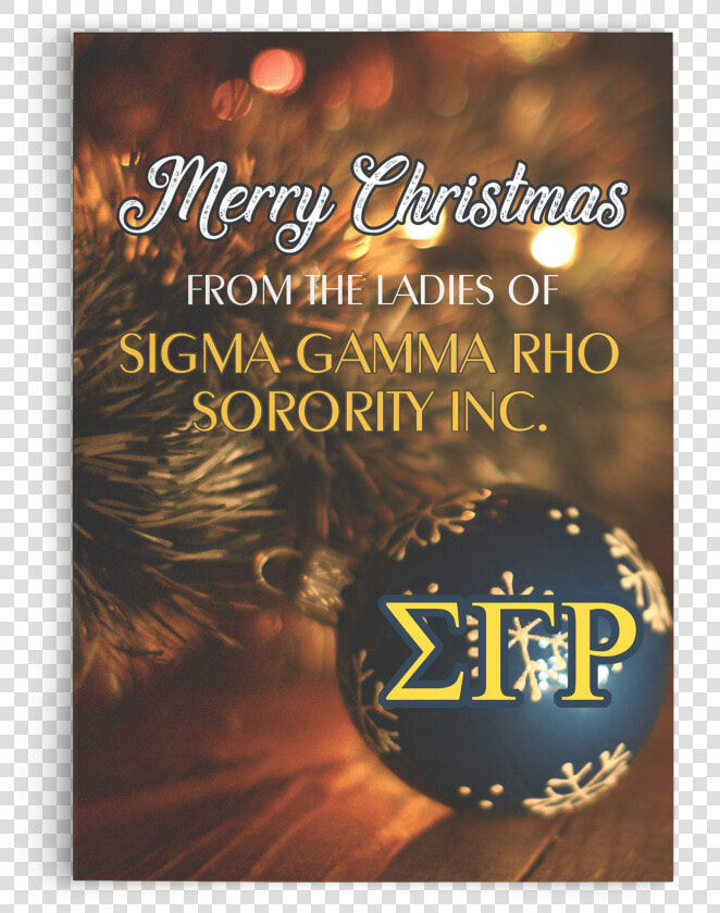 Sigma Gamma Rho Christmas Card  HD Png DownloadTransparent PNG