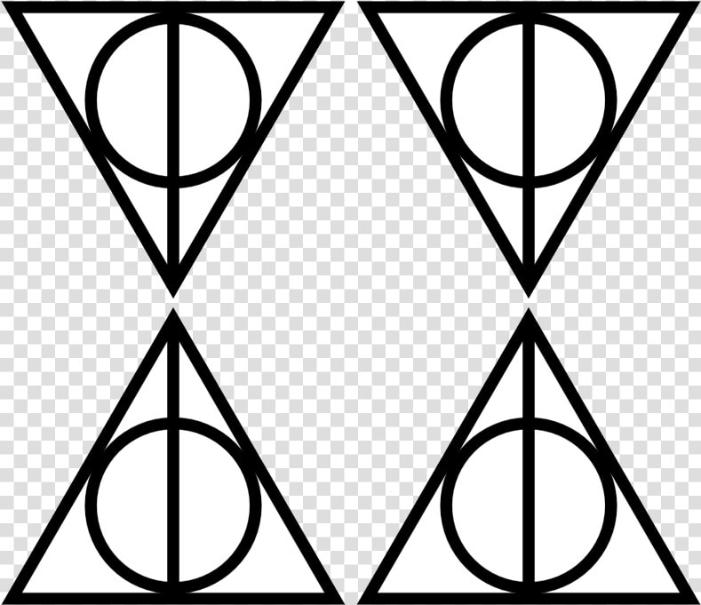 Deathly Hallows Symbol Transparent   Harry Potter The Deathly Hallows Sign  HD Png DownloadTransparent PNG