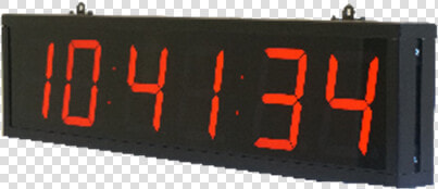 Ntp Digital Clock For Industries 6 Digit   Led Display  HD Png DownloadTransparent PNG