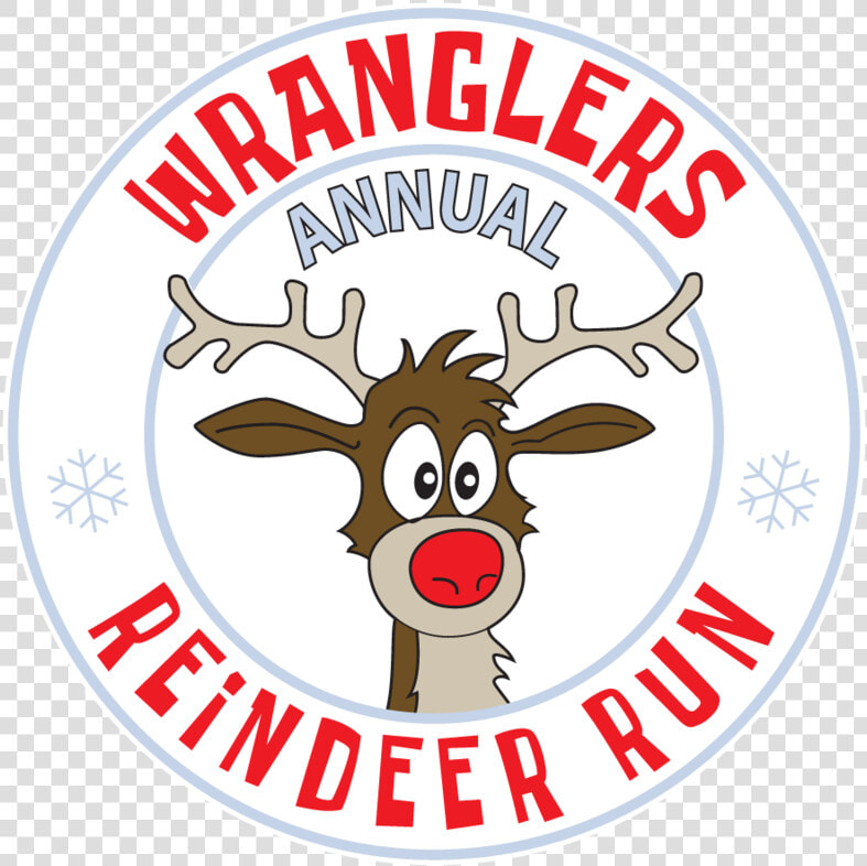 3rd Annual Wrangler Reindeer Run 1k And 5k Race   Cartoon  HD Png DownloadTransparent PNG