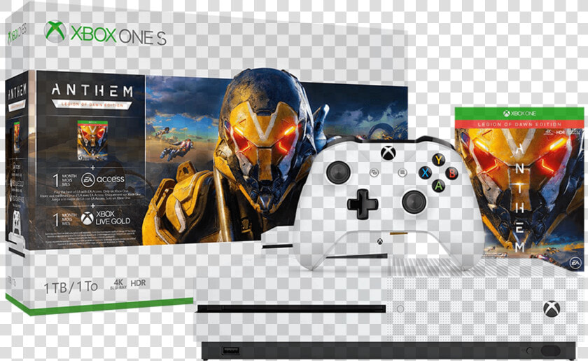 Xbox One S 1tb Anthem Bundle   Anthem Xbox One S  HD Png DownloadTransparent PNG