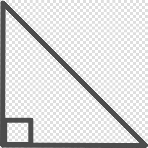 Right Angle Triangle   6 8 10 Triangle  HD Png DownloadTransparent PNG