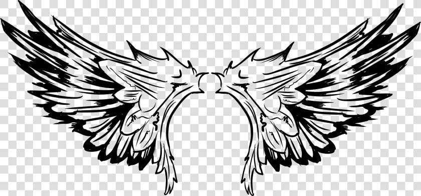 Tattoo Of Pro Wings Vector The Bird Clipart   Tribal Wing Vector Png  Transparent PngTransparent PNG