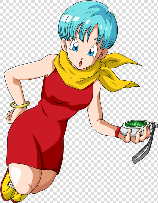 Bulma Png   Dragon Ball Z Bulma Red Dress  Transparent PngTransparent PNG