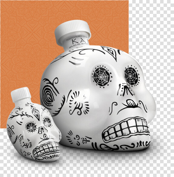 Kah Tequila Blanco White Skull 0 7 L Mexico     Tequila  HD Png DownloadTransparent PNG