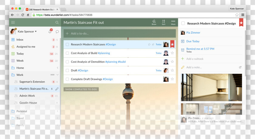 Wunderlist Web App  HD Png DownloadTransparent PNG