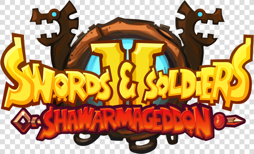 S amp s2 Logo   Swords And Soldiers 2 Shawarmageddon Logo  HD Png DownloadTransparent PNG