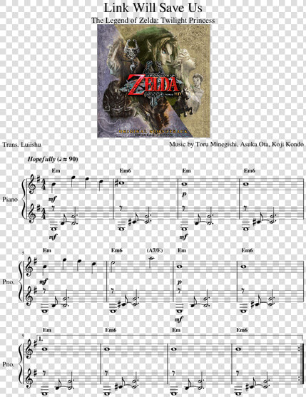 Botw Stables Harp Sheet Music  HD Png DownloadTransparent PNG