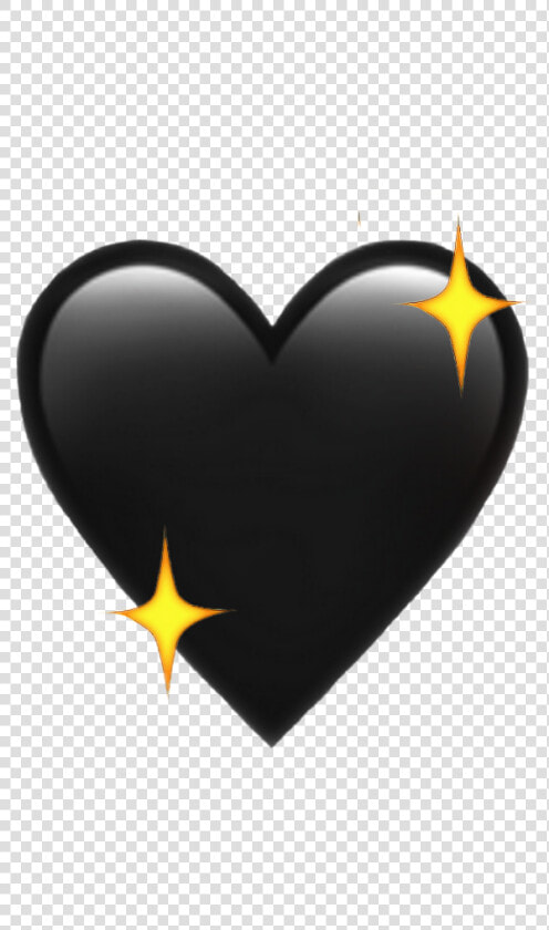  sticker  black  heart  corazon  negro  depression   Heart  HD Png DownloadTransparent PNG