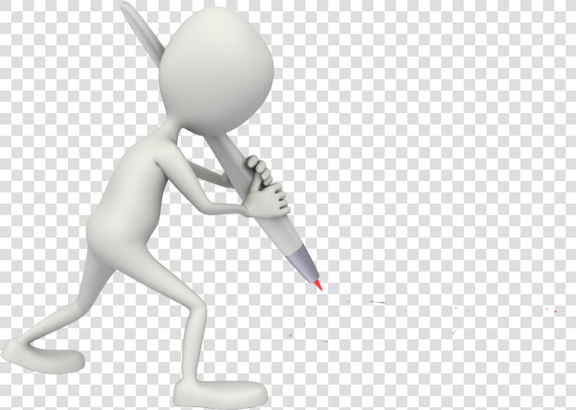 Stickman With Pen   Iconos De Trabajo Individual  HD Png DownloadTransparent PNG