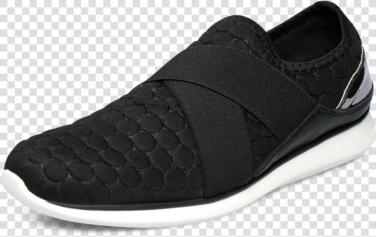 13 236 Tenis Casual Moderno Negro Con Suela Blanca   Slip on Shoe  HD Png DownloadTransparent PNG