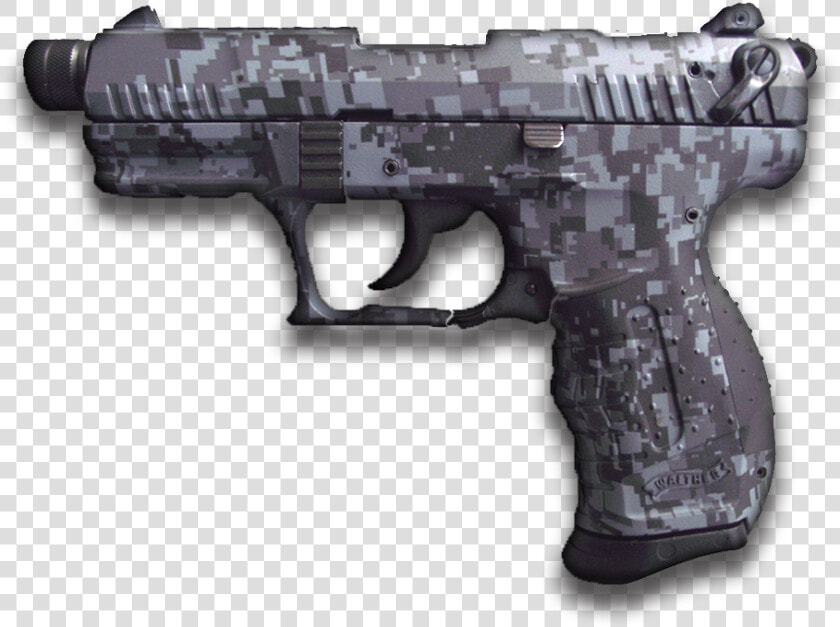 Urban Digital Camo Hydro Dipped Pistol   Firearm  HD Png DownloadTransparent PNG