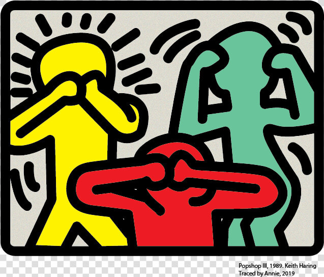 Keith Haring See No Evil Hear No Evil Speak No Evil  HD Png DownloadTransparent PNG