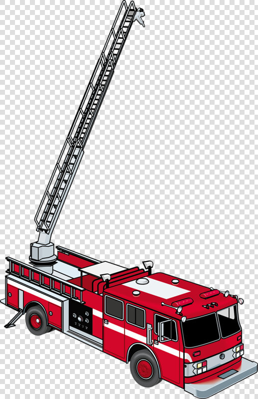 Fire Ladder Clip Art   Ladder Truck Clip Art  HD Png DownloadTransparent PNG