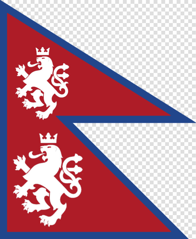 Redesignsi Tried To Make A Nepalised Flag Of The Netherlands   Macedonian Lion  HD Png DownloadTransparent PNG