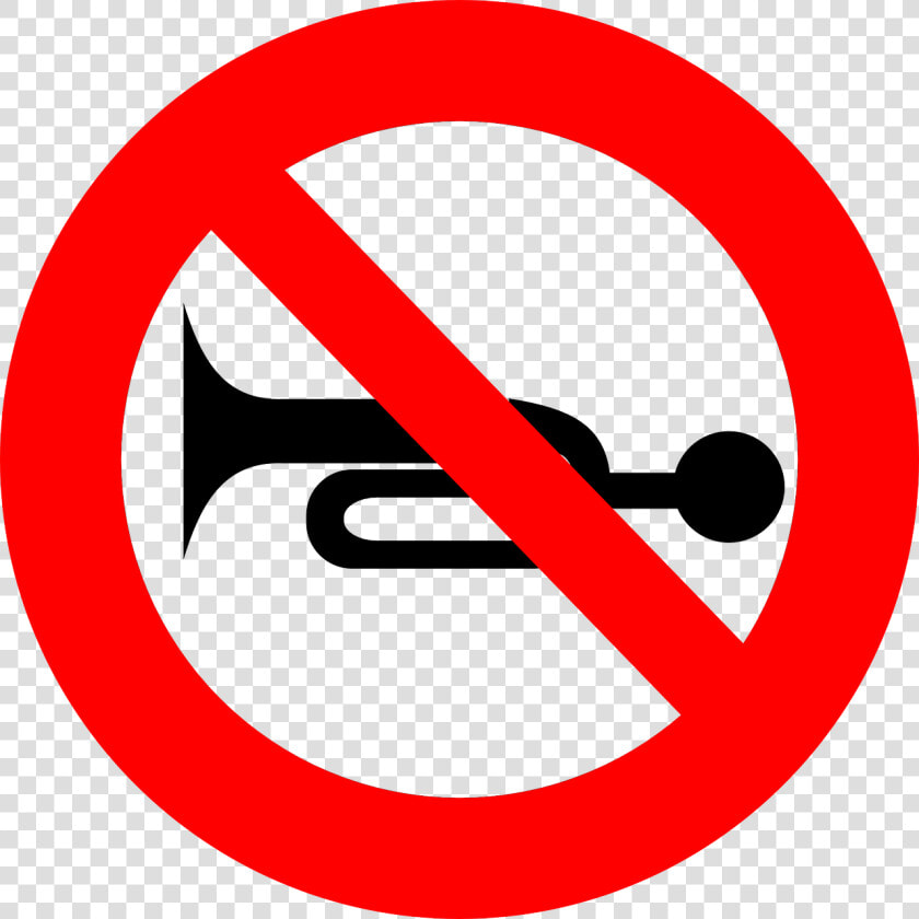 No Honking  Stop  Icon  Restriction   No Blowing Of Horn Sign  HD Png DownloadTransparent PNG