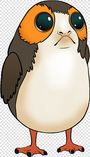 How To Draw Porg From Star Wars   Star Wars Porgs Drawing  HD Png DownloadTransparent PNG