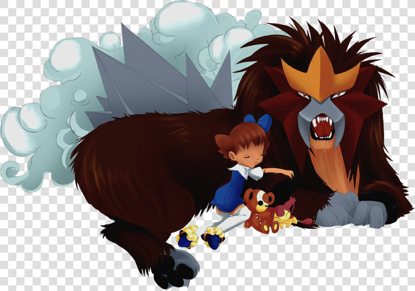 Entei And Molly   Cartoon  HD Png DownloadTransparent PNG