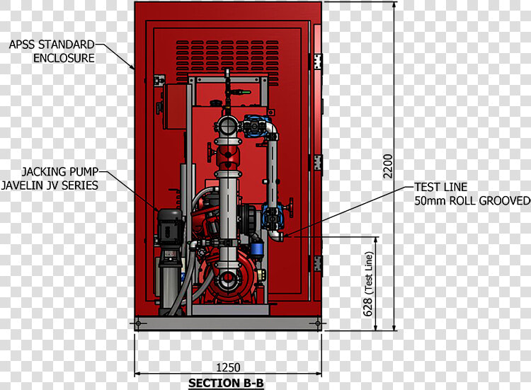 Fire Hydrant Booster Pump Enclosure Front   Fire Hydrant Booster Doors  HD Png DownloadTransparent PNG