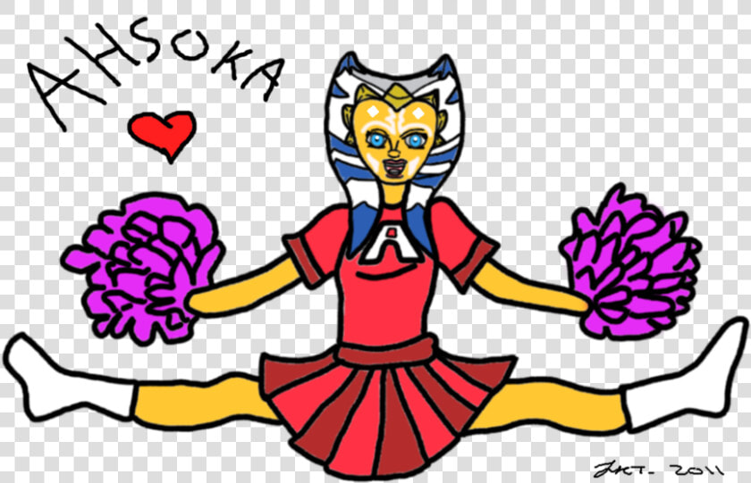 Ahsoka Cheerleader Doodle By Djklink20009 On Clipart   Ahsoka Cheerleader  HD Png DownloadTransparent PNG