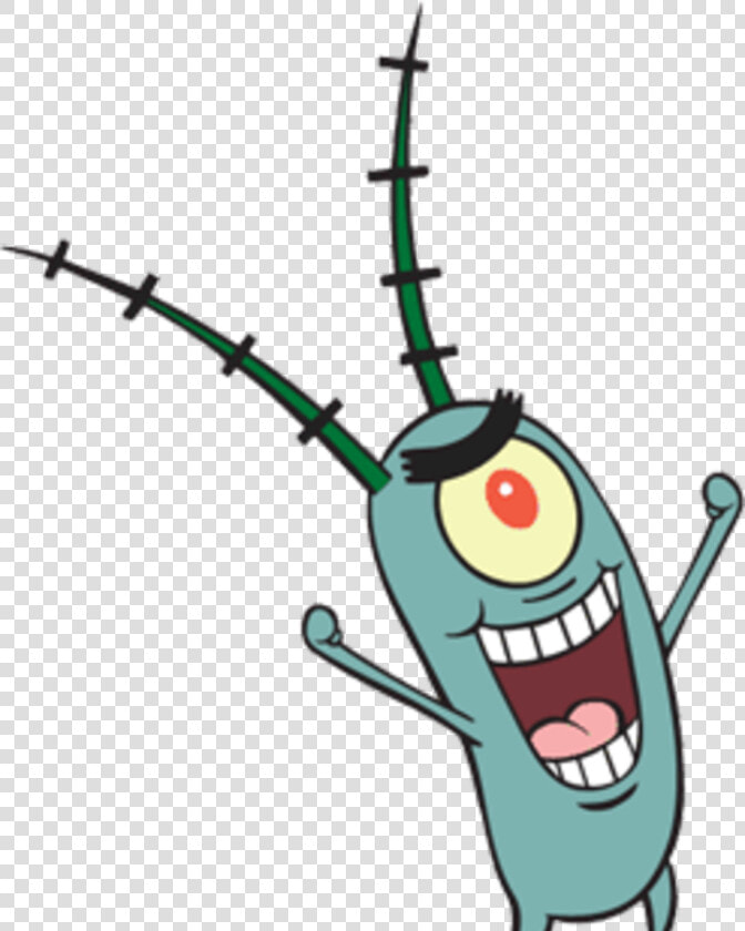 Plankton Making Off With A Krabby Patty   Cartoon Plankton  HD Png DownloadTransparent PNG