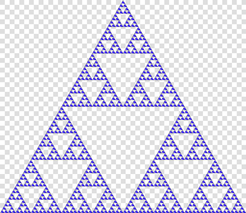 Sierpinski Triangle Colored Clip Arts   Triangle De Sierpinski  HD Png DownloadTransparent PNG