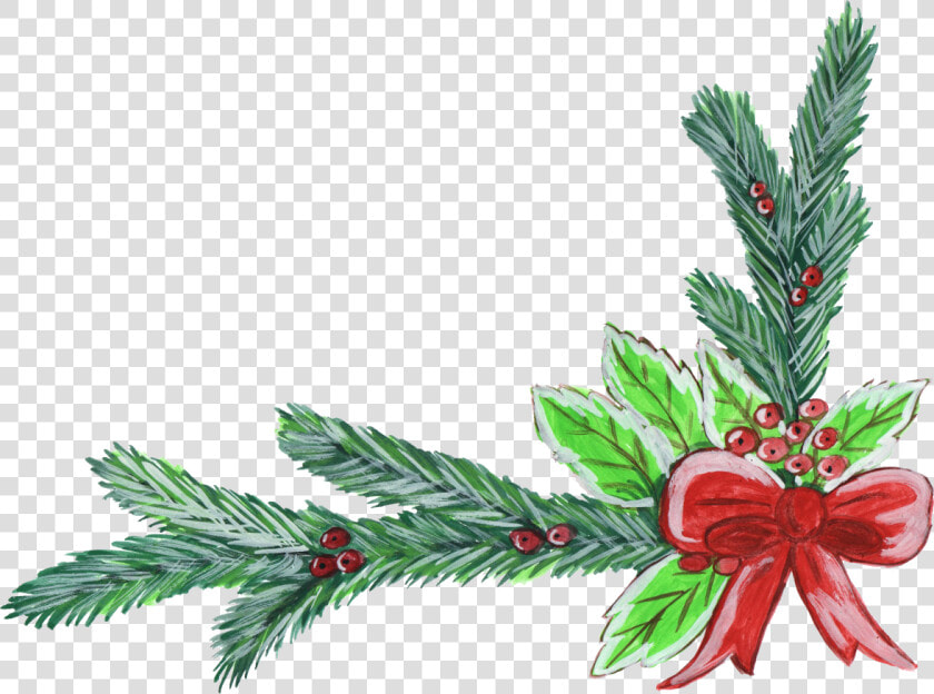 Wonderful Christmas Corner Gallery And New Year   Christmas Corner Wreath Decorations  HD Png DownloadTransparent PNG