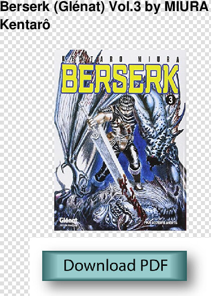 Berserk Tome 3  HD Png DownloadTransparent PNG