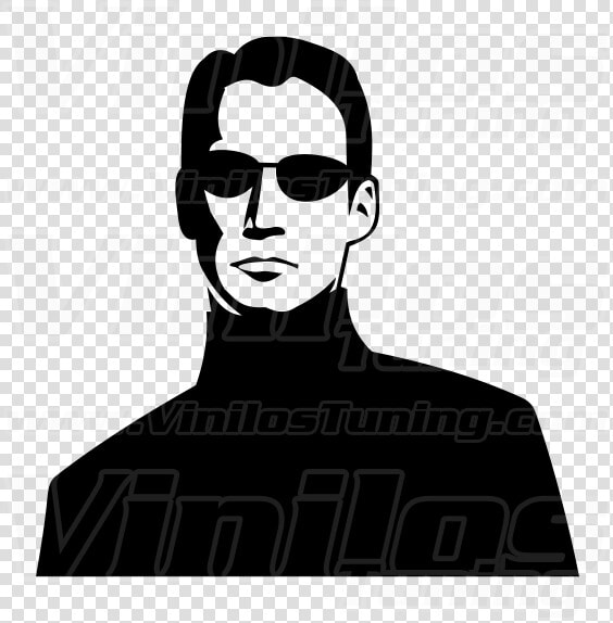 Matrix Neo Face   Matrix Neo Drawing Easy  HD Png DownloadTransparent PNG