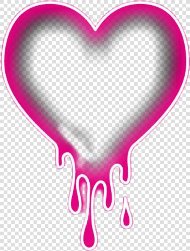   heart  neon  love  roseheart  redheart  kiss  cuore   Heart  HD Png DownloadTransparent PNG