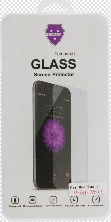 Oneplus 5 Tempered Glass Screen Protector   Iphone  HD Png DownloadTransparent PNG