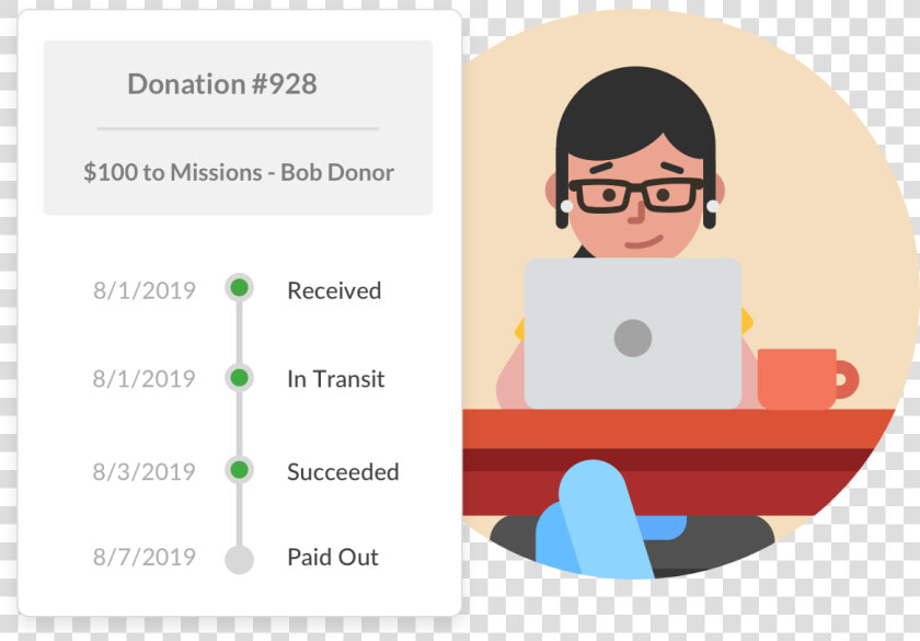 Zoom In On The Details Of Individual Donations To Learn   Cartoon  HD Png DownloadTransparent PNG