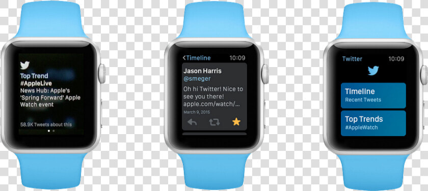 1 Twitter Must Haves   Apple Watch Mockup Message  HD Png DownloadTransparent PNG