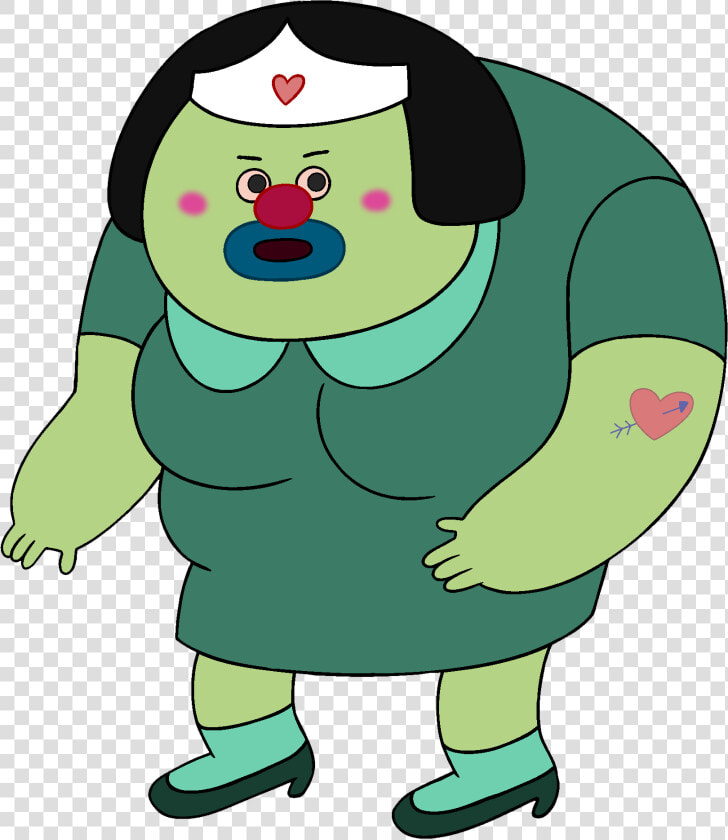 Adventure Time Clown Nurse   Green Adventure Time Characters  HD Png DownloadTransparent PNG