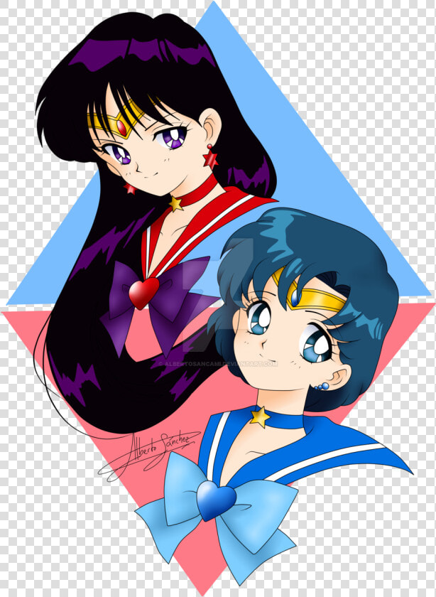 Mars Clipart Mercury Planet   Sailor Mercury And Sailor Mars  HD Png DownloadTransparent PNG