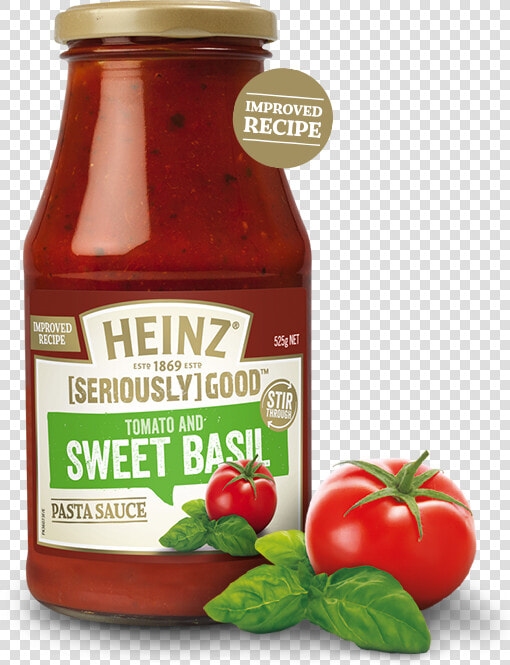 Tomato  amp  Basil Pasta Sauce   Heinz Pasta Sauce Basil  HD Png DownloadTransparent PNG