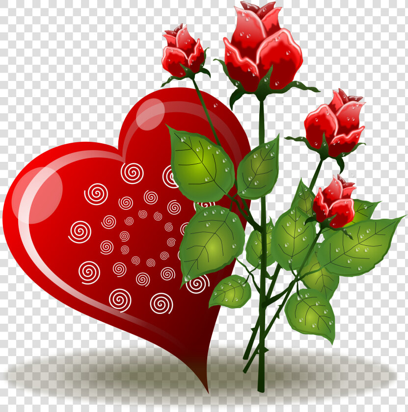 Coração E Rosas   Love Flower Image Rose  HD Png DownloadTransparent PNG