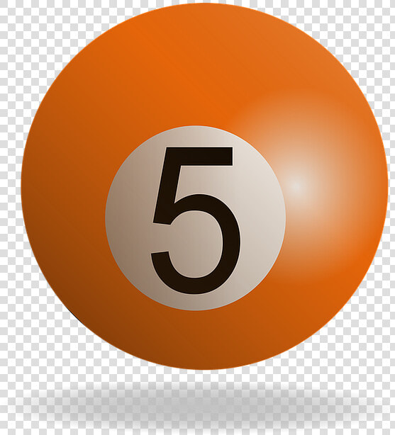 Numero 5 Bola De Billar  HD Png DownloadTransparent PNG