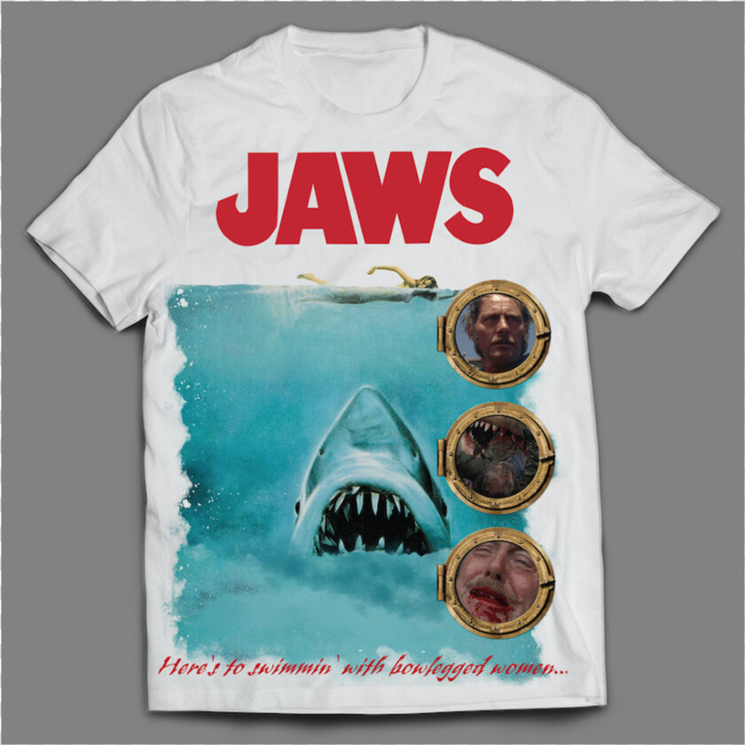 Jaws Quint Death Tshirt  HD Png DownloadTransparent PNG