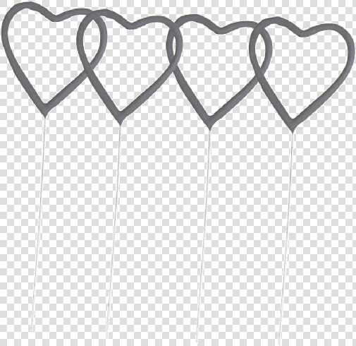 Heart Shaped Sparklers 4 192   Sketch  HD Png DownloadTransparent PNG