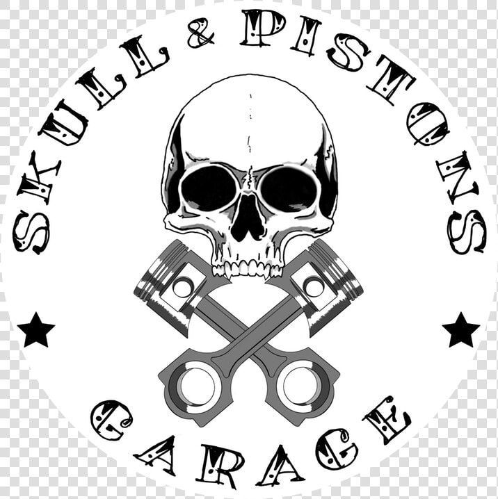 Skull  amp  Pistons Garage Was Established In 2014 By Two   Rose Tattoo Font  HD Png DownloadTransparent PNG